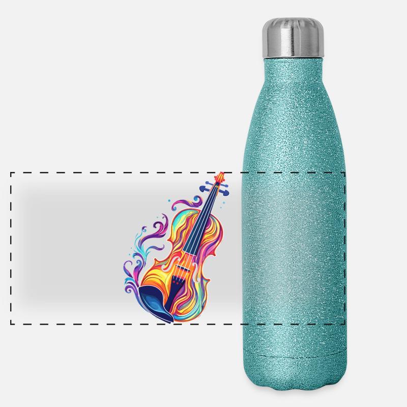 Violon Look BD Gourde isotherme panoramique pailletée 500 ml