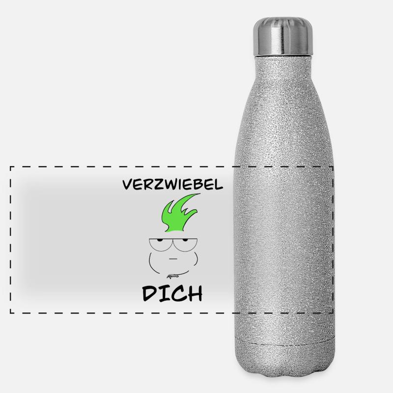 Oignon de mauvaise humeur Gourde isotherme panoramique pailletée 500 ml