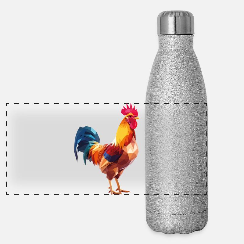 Hahnp2 Panorama Glitzer Isolierflasche 500 ml