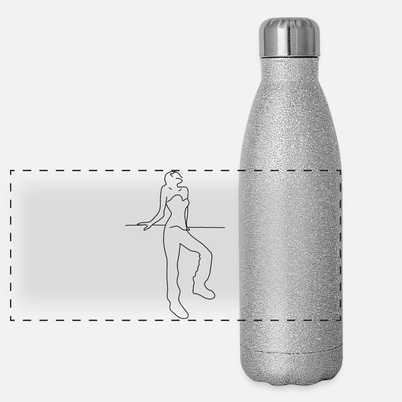  Lady Panorama Glitzer Isolierflasche 500 ml