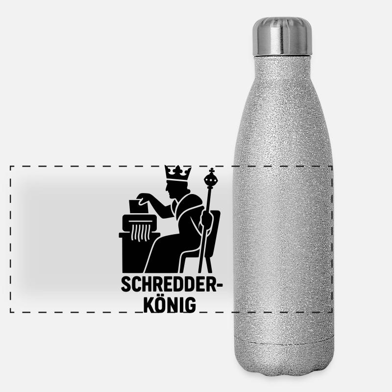 schredder könig Panorama Glitzer Isolierflasche 500 ml