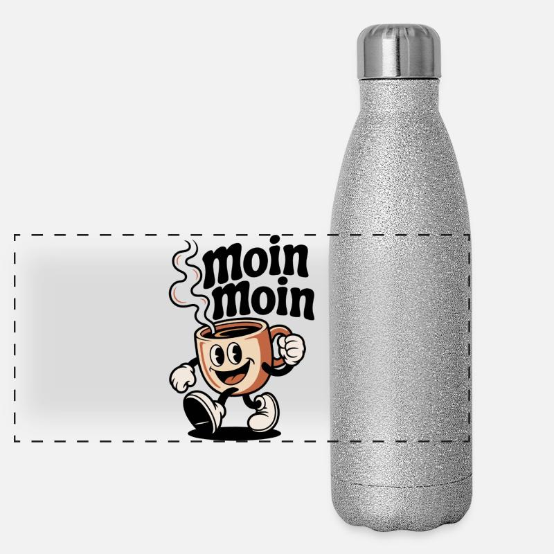 Drôle de cafetière Gourde isotherme panoramique pailletée 500 ml