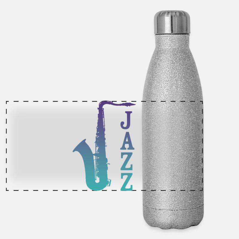 Jazz Saxo Gourde isotherme panoramique pailletée 500 ml