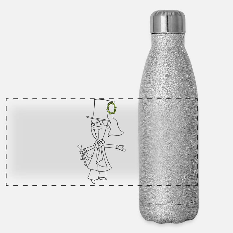 SERBSKI BRAŠKA - courbe de niveau - Gourde isotherme panoramique pailletée 500 ml