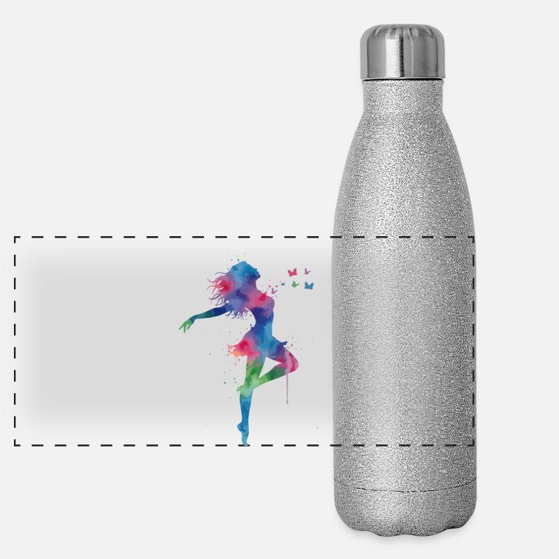 sauvage et libre Gourde isotherme panoramique pailletée 500 ml