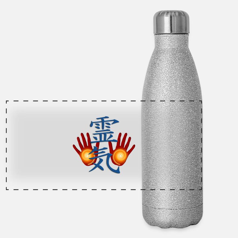 REIKI hands Panorama Glitzer Isolierflasche 500 ml