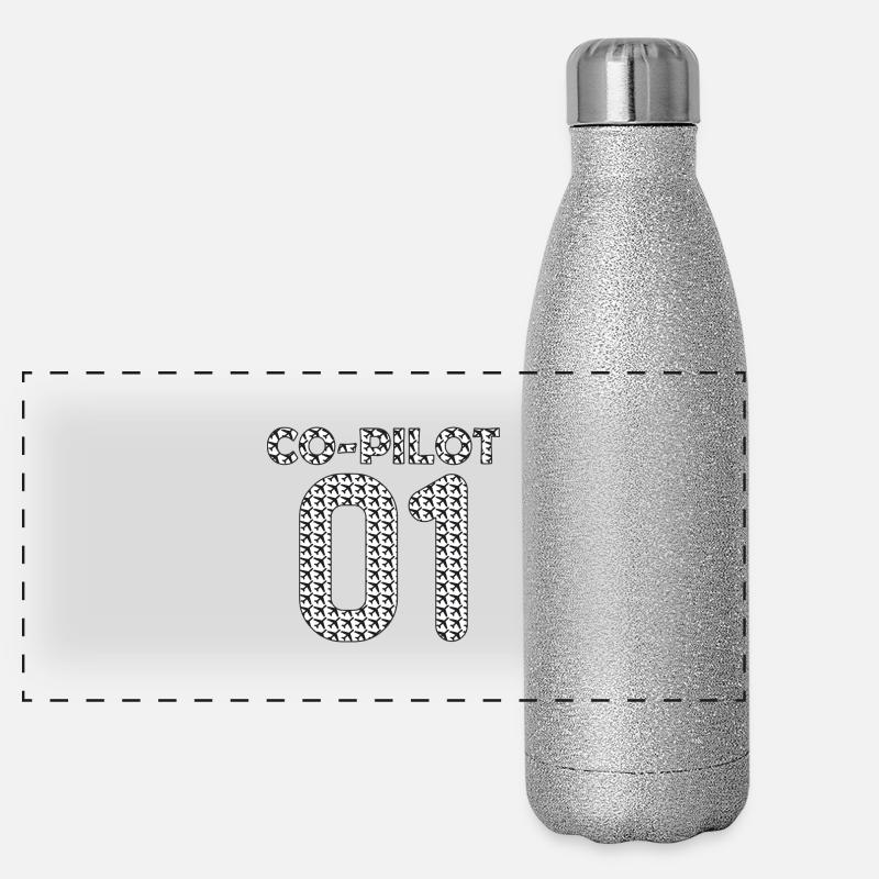 Co Pilot Panoramic Glitter Thermal Bottle 500 ml