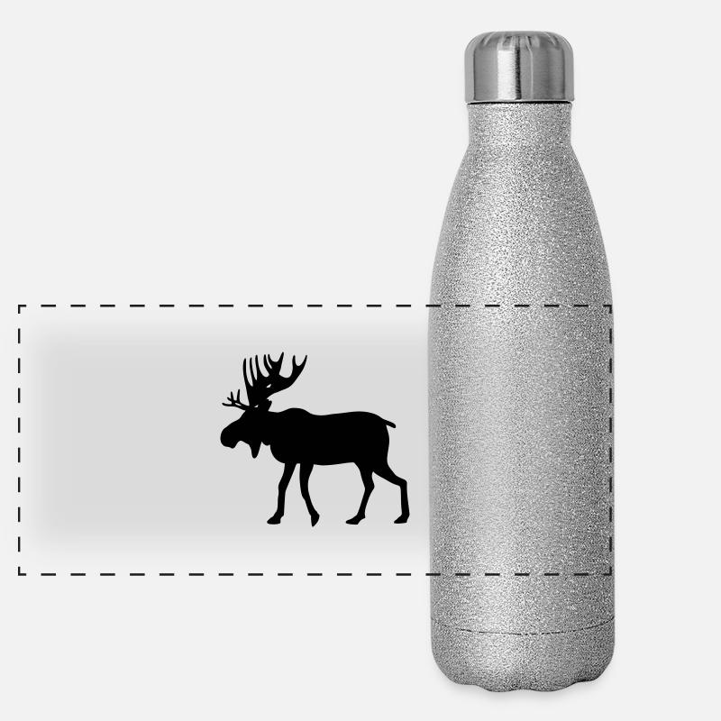 Moose / rennes / chevreuil Gourde isotherme panoramique pailletée 500 ml