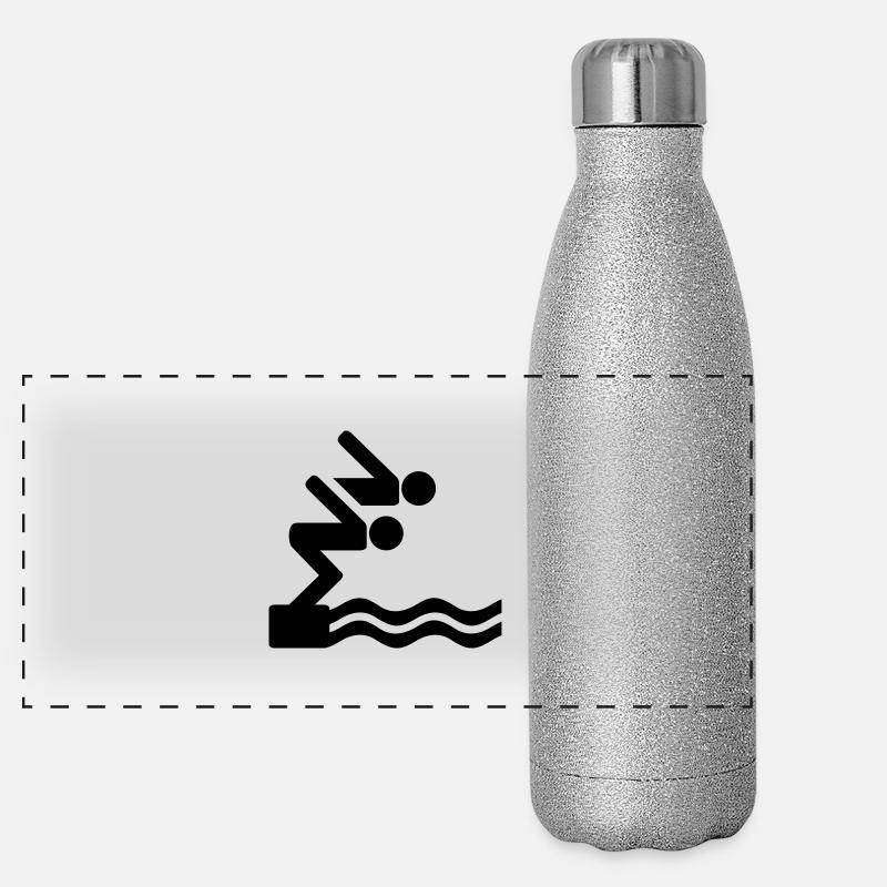 Nager Gourde isotherme panoramique pailletée 500 ml