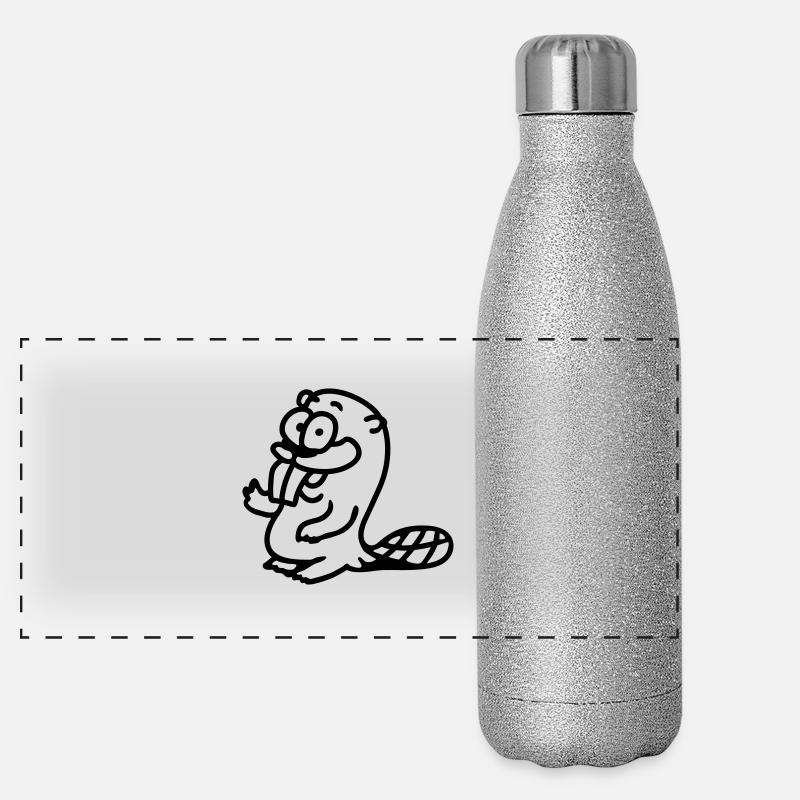 Biber - line Panorama Glitzer Isolierflasche 500 ml