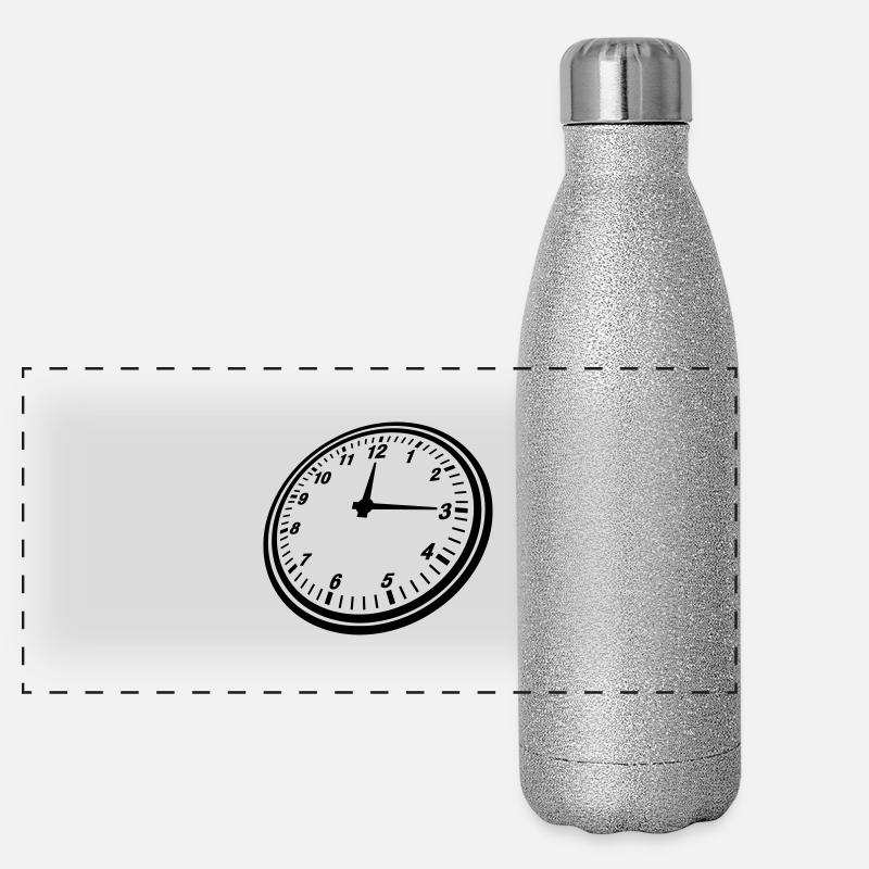 clock_design_yu1 Panoramic Glitter Thermal Bottle 500 ml