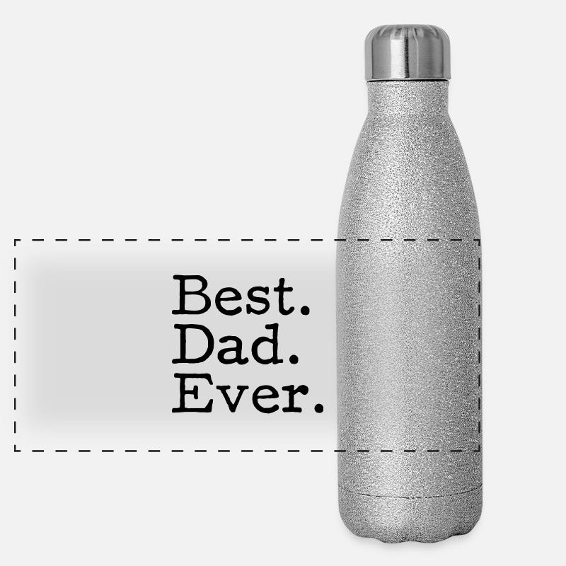 Best. Dad. Ever. Panorama Glitzer Isolierflasche 500 ml