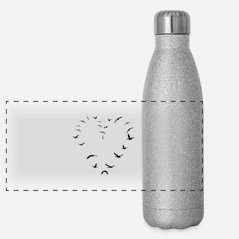 birdheart Gourde isotherme panoramique pailletée 500 ml