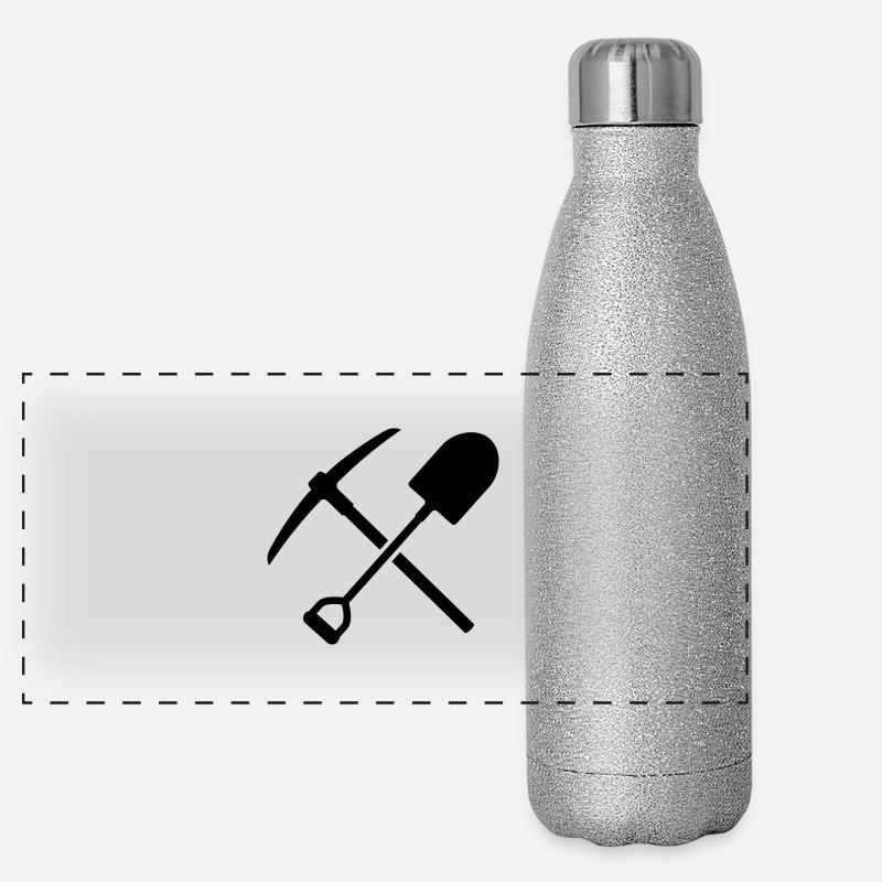Bergbau Panorama Glitzer Isolierflasche 500 ml