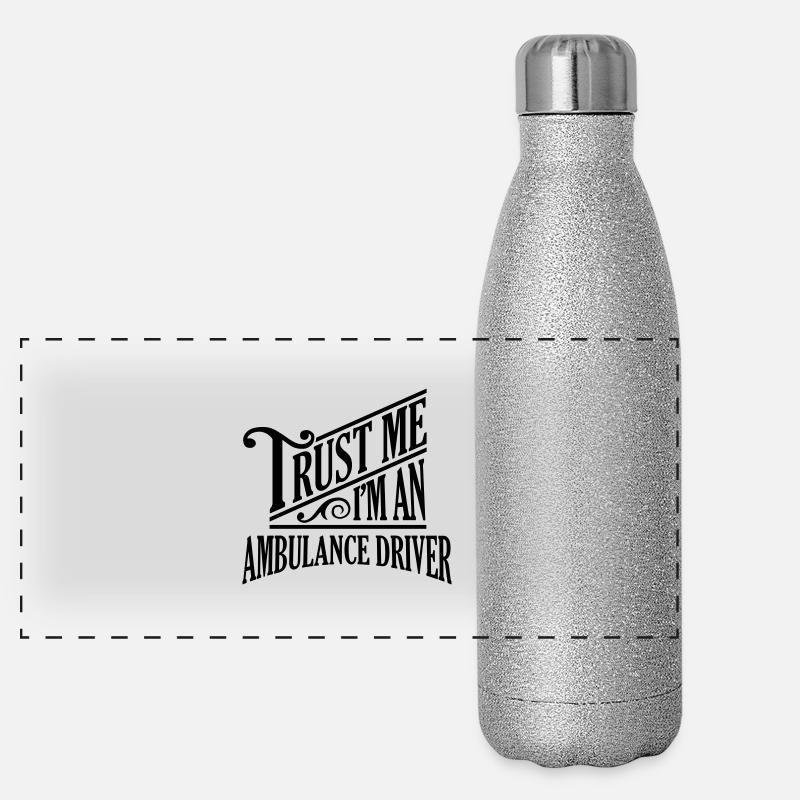 Trust me I'm an ambulance driver pro desi Panoramic Glitter Thermal Bottle 500 ml