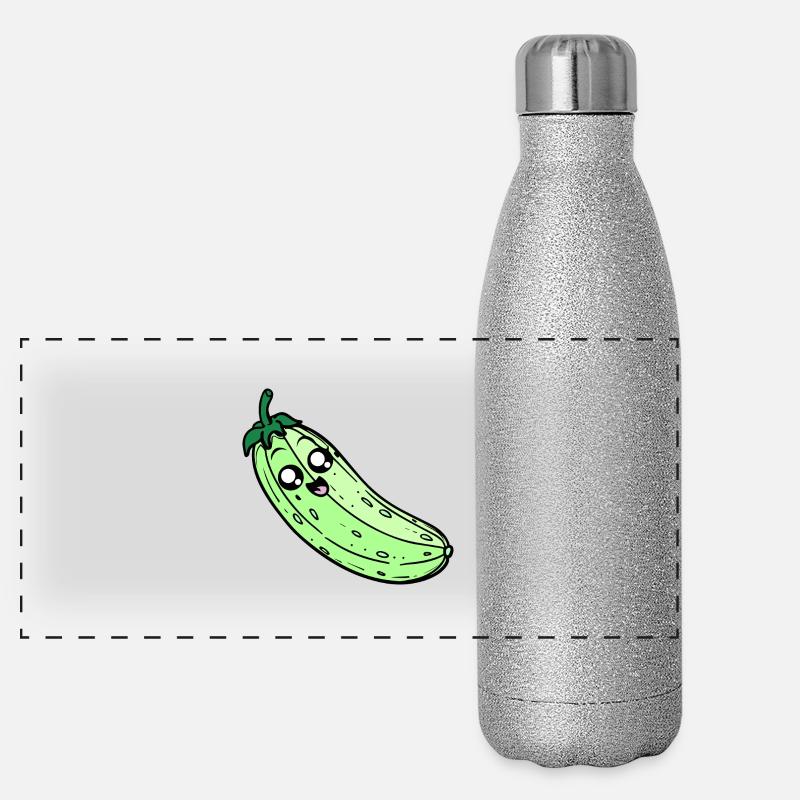 Concombre Bro Gourde isotherme panoramique pailletée 500 ml