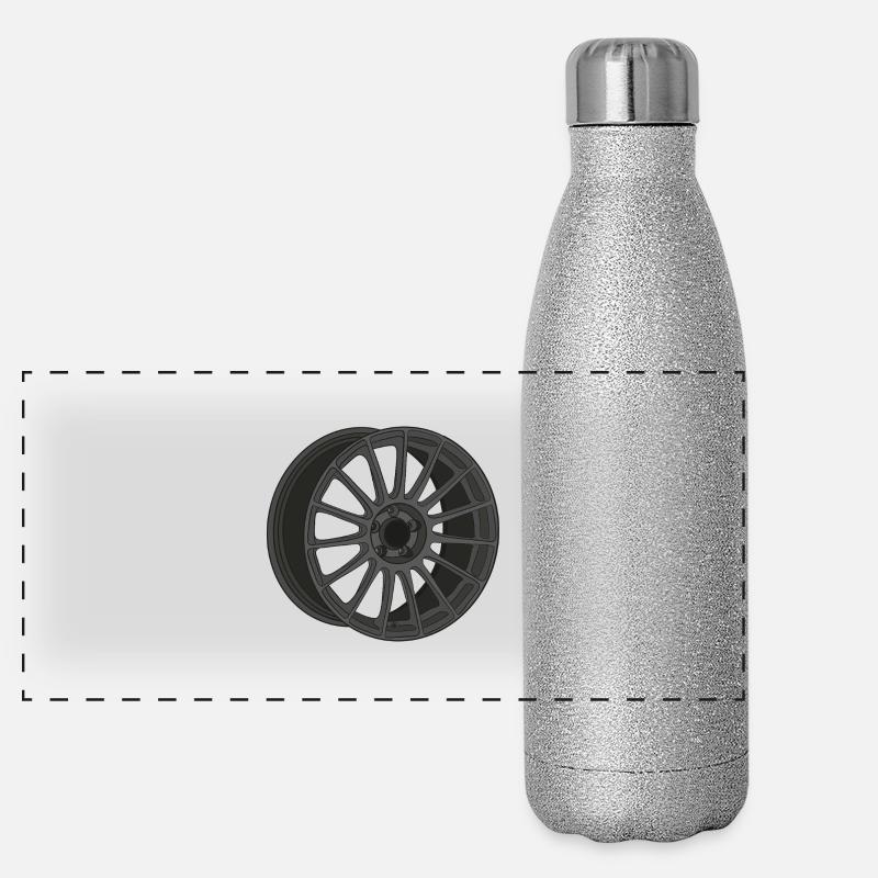 Felge Panorama Glitzer Isolierflasche 500 ml
