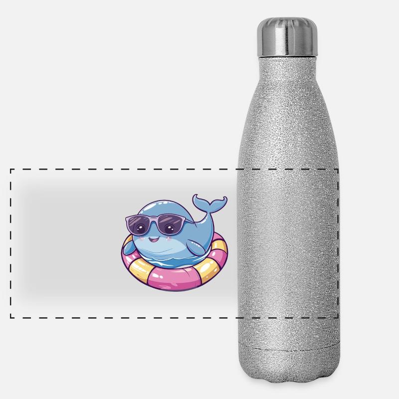 Wal Comic Cool Panorama Glitzer Isolierflasche 500 ml