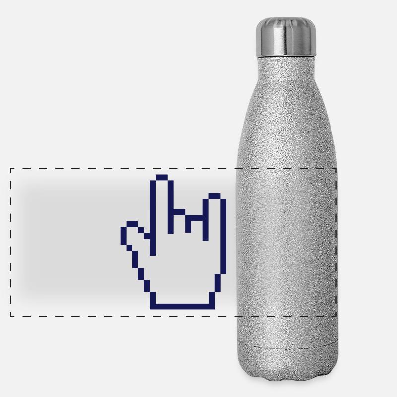 Mano cornuta Panorama Glitzer Isolierflasche 500 ml
