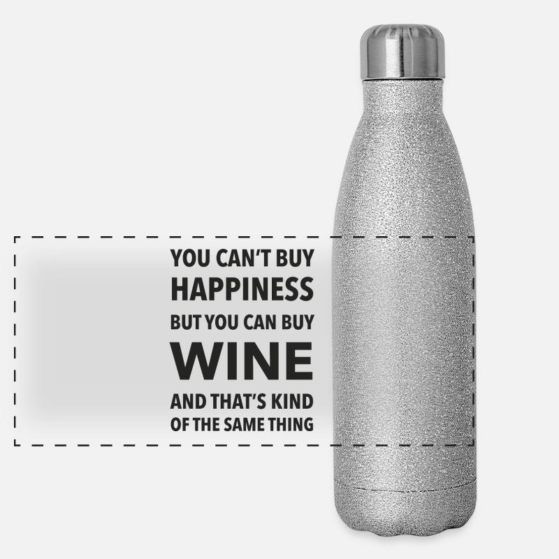 Wein Panorama Glitzer Isolierflasche 500 ml