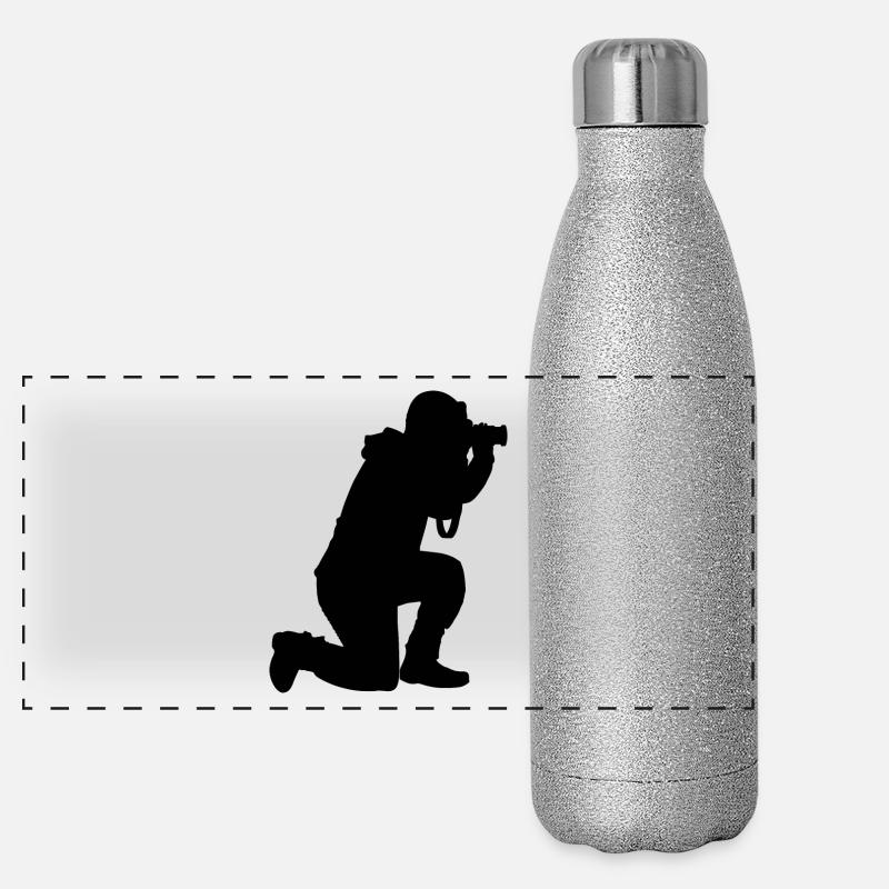 Photographer Photographer Camera Camera Camera Panoramic Glitter Thermal Bottle 500 ml