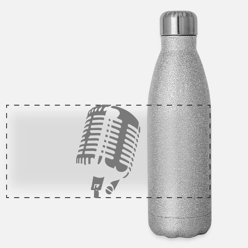 microphone Gourde isotherme panoramique pailletée 500 ml
