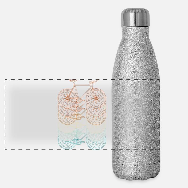 Gradient Bicycle Cascade Panoramic Glitter Thermal Bottle 500 ml
