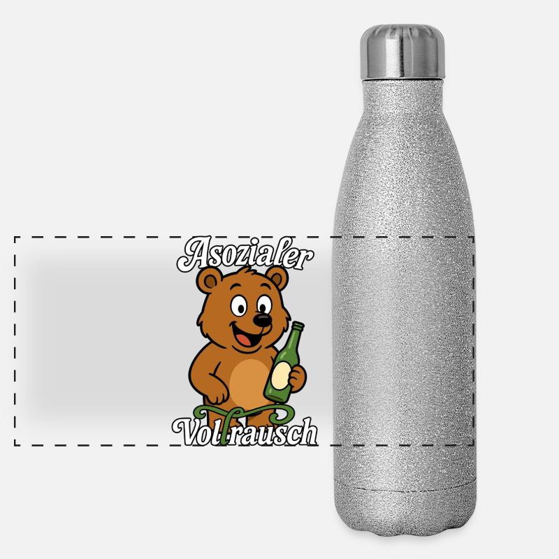 ASOZIALER VOLLRAUSCH Panorama Glitzer Isolierflasche 500 ml