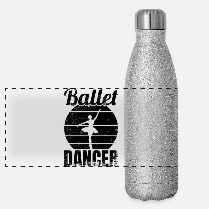 Ballet Dancer Panoramic Glitter Thermal Bottle 500 ml