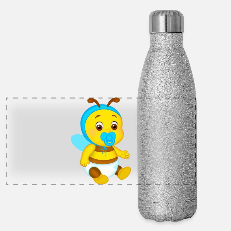 BABEE Junge Panorama Glitzer Isolierflasche 500 ml