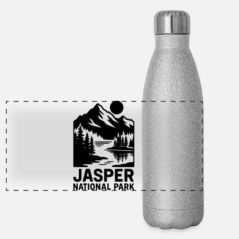 jasper nationalpark Panorama Glitzer Isolierflasche 500 ml