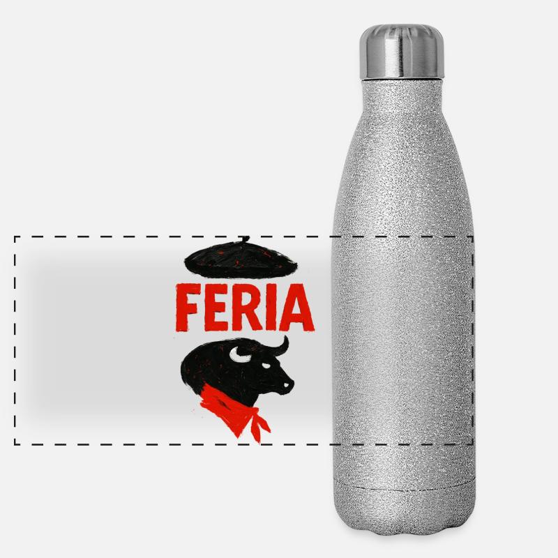 Feria - Pays Basque Gourde isotherme panoramique pailletée 500 ml