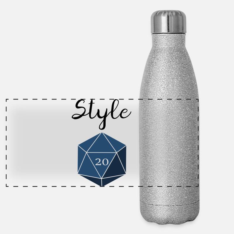 Contrôle de style d20 Gourde isotherme panoramique pailletée 500 ml