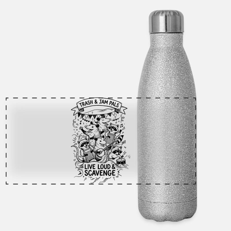 Trash and Jam Pals Panorama Glitzer Isolierflasche 500 ml