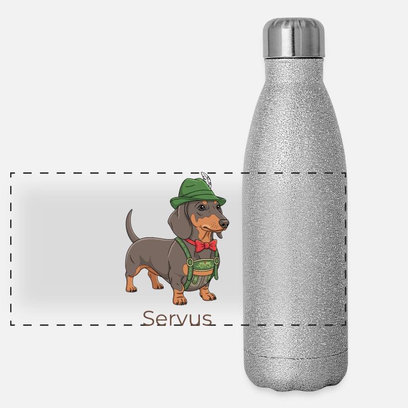 Servus, petit charmeur ! Gourde isotherme panoramique pailletée 500 ml
