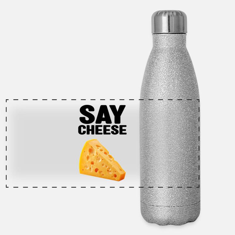 Käsekeil Freude Panorama Glitzer Isolierflasche 500 ml