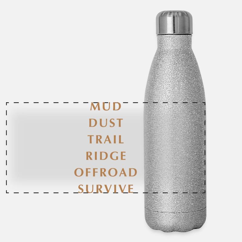 Écriture épaule  Gourde isotherme panoramique pailletée 500 ml