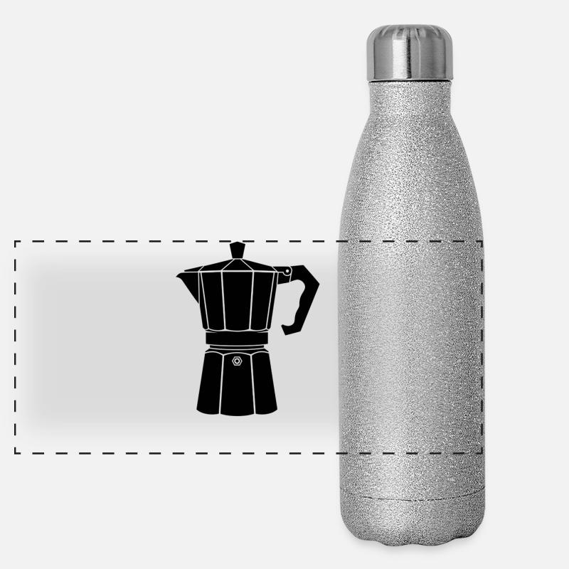 Moka Pot Panoramic Glitter Thermal Bottle 500 ml