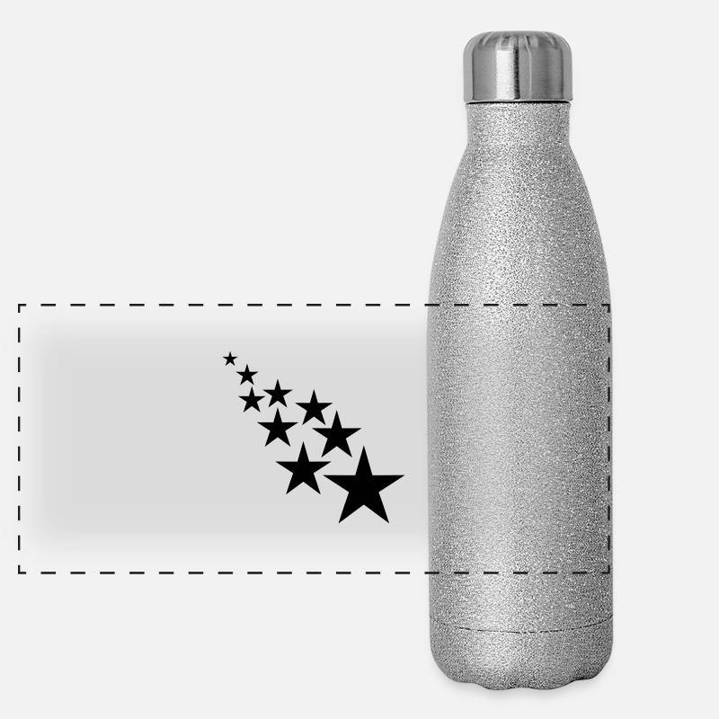 Sterne Panorama Glitzer Isolierflasche 500 ml