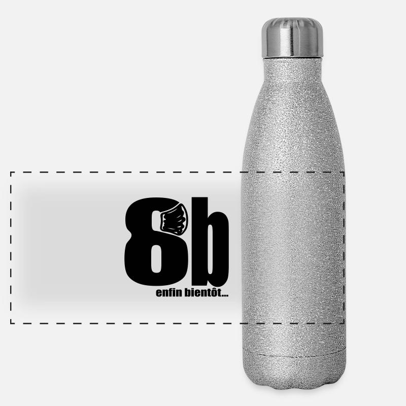 8b enfin bientôt Gourde isotherme panoramique pailletée 500 ml