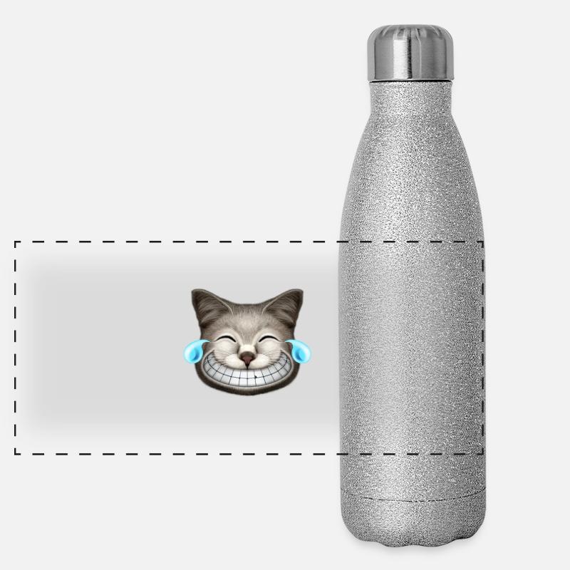EMOTIONS CATBURST LACHEN Panorama Glitzer Isolierflasche 500 ml