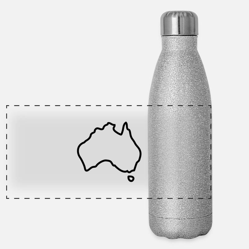 Australia logo Gourde isotherme panoramique pailletée 500 ml