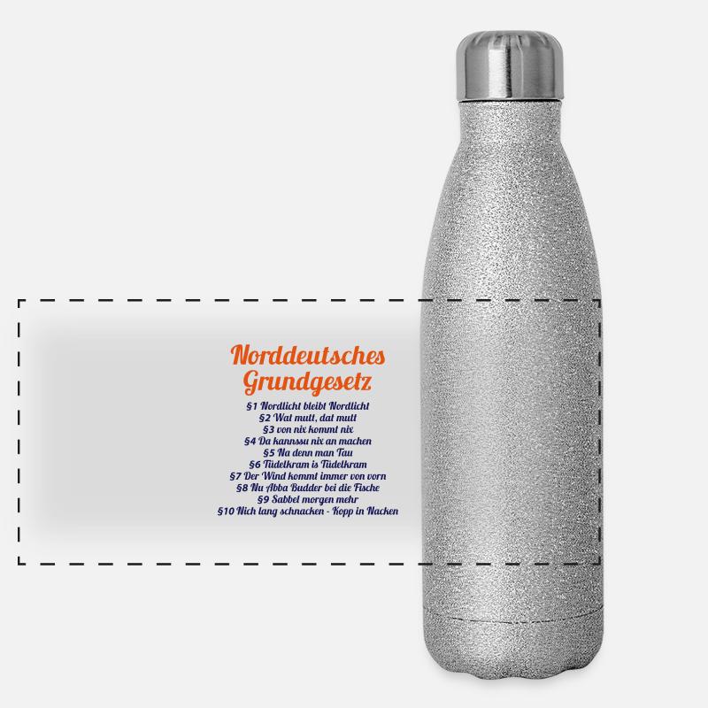 North German Basic Law Panoramic Glitter Thermal Bottle 500 ml