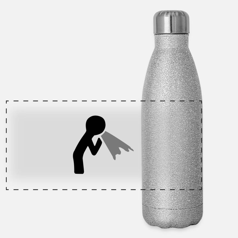 la figure de vomir Gourde isotherme panoramique pailletée 500 ml