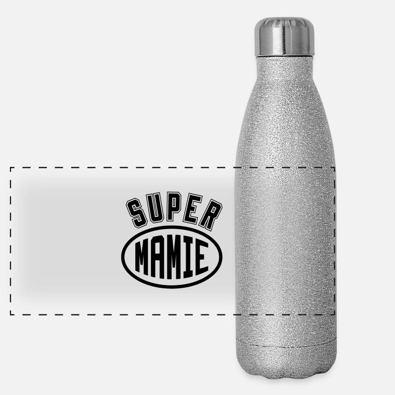Mamie / Mamy / Grand Mere / Grand-Mère / Bébé Gourde isotherme panoramique pailletée 500 ml