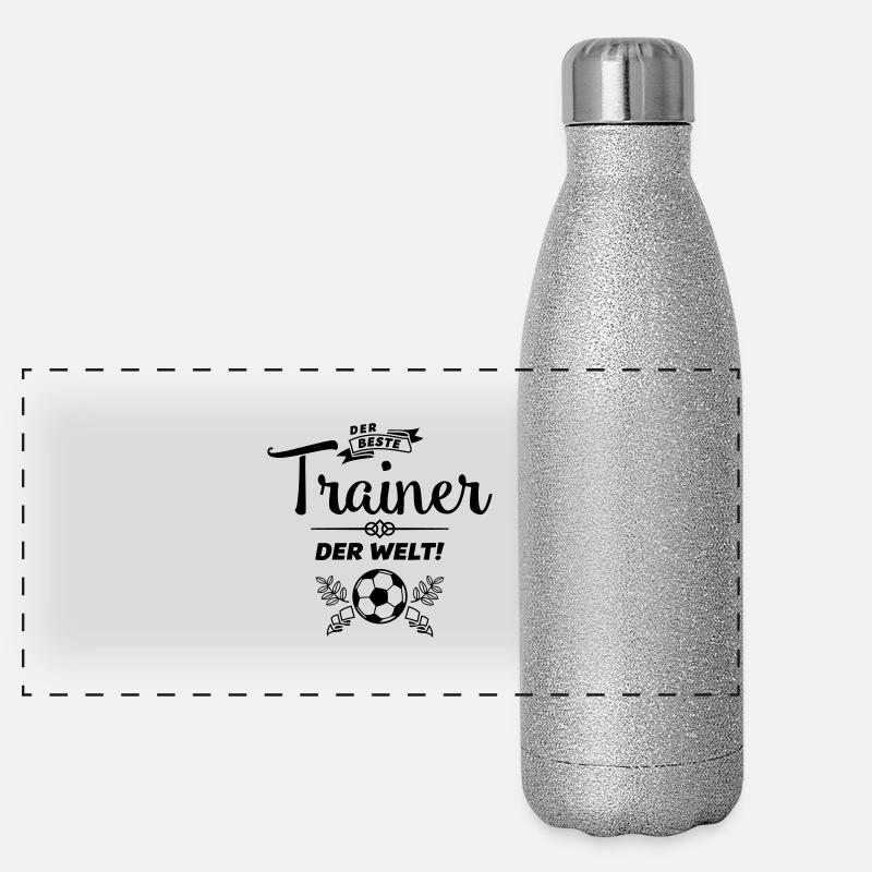 trainer der beste Panorama Glitzer Isolierflasche 500 ml