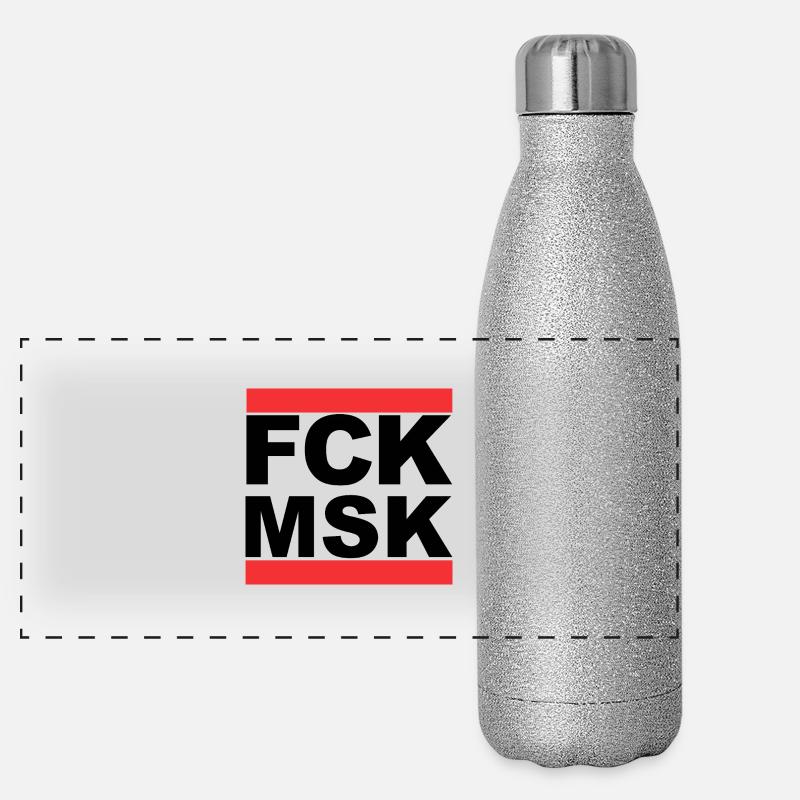 FCK MSK Gourde isotherme panoramique pailletée 500 ml