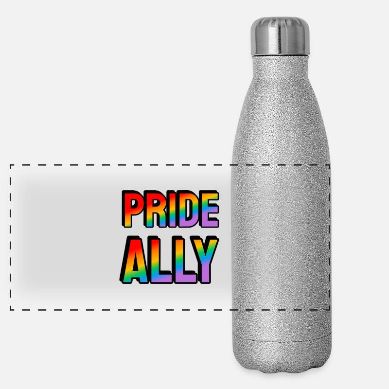 Stolzer Verbündeter Panorama Glitzer Isolierflasche 500 ml