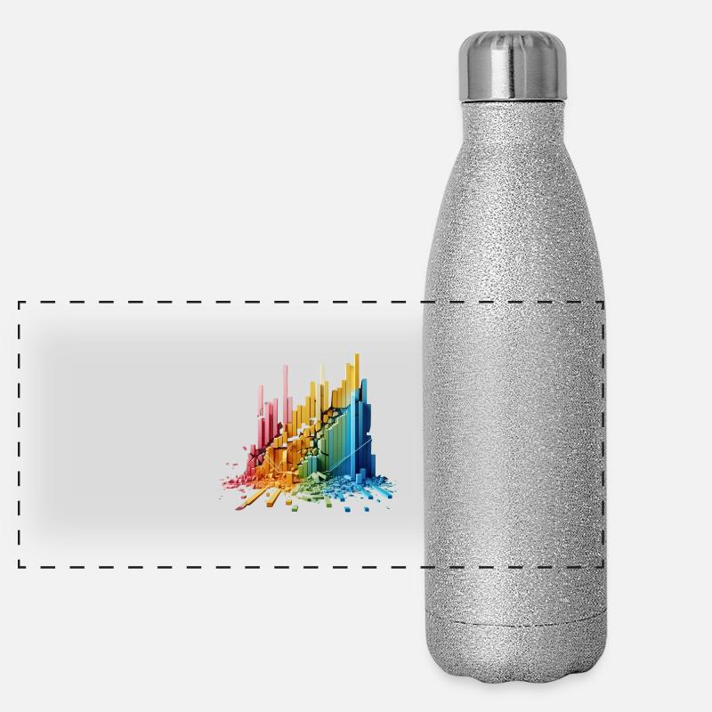 Mur de Fréquences Gourde isotherme panoramique pailletée 500 ml