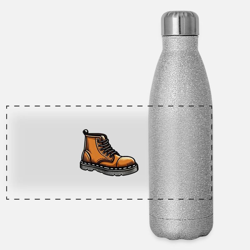 Bottes en marron Gourde isotherme panoramique pailletée 500 ml